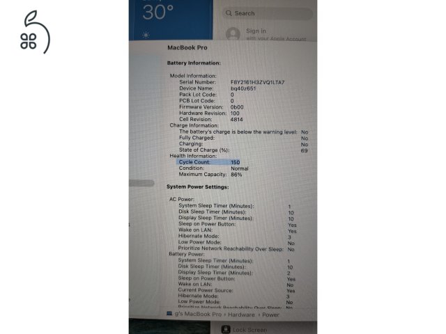 MacBook Pro Retina 14-inch, M1,  2021, 16GB RAM, 512GB 