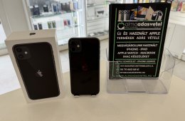 iPhone 11 64GB Független Használt/1 hónap gar./Akku 100%/p4935