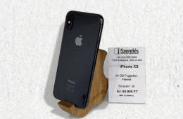 Garanciás iPhone XS 64GB független fekete új akkuval (30) iSzerelés
