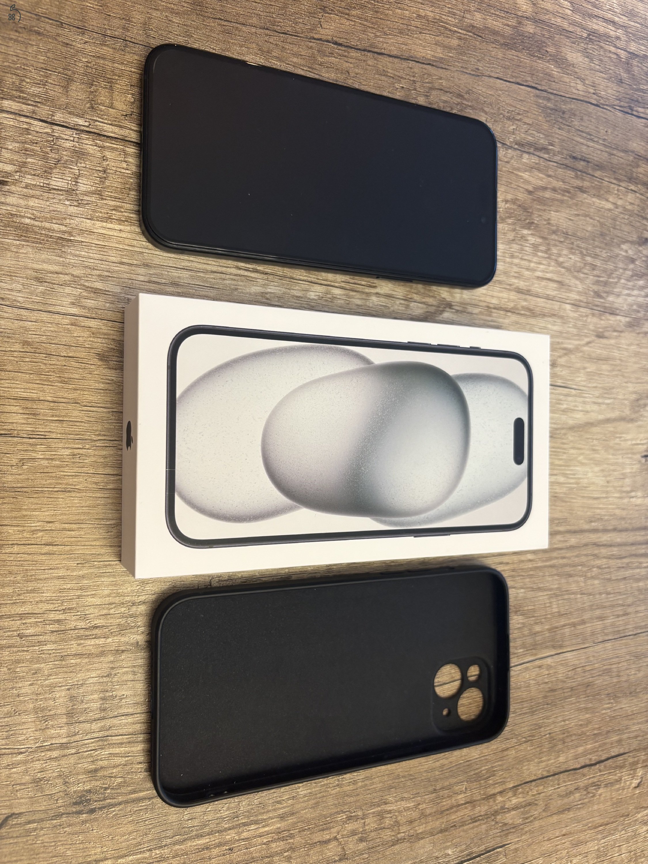 Iphone 15 plus, 128gb, fekete, garis, karcmentes, újszerű!