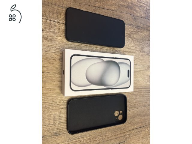 Iphone 15 plus, 128gb, fekete, garis, karcmentes, újszerű!
