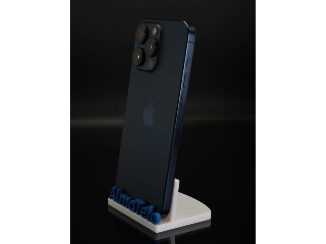 Apple iPhone 15 Pro Max 256 GB Blue Titanium 100% akku - 12 HÓ GARANCIA