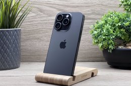 Hibátlan iPhone 15 Pro Black Titanium 128GB 2 ÉV Garanciával 91%