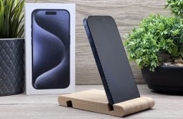 Hibátlan iPhone 15 Pro Blue Titanium 128GB 2 ÉV Garanciával 100%