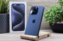 Hibátlan iPhone 15 Pro Blue Titanium 128GB 2 ÉV Garanciával 100%