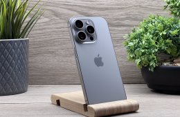 iPhone 15 Pro Natural Titanium 256GB 2 ÉV Garanciával 90%