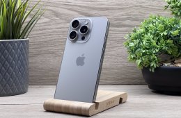 iPhone 15 Pro Natural Titanium 256GB 2 ÉV Garanciával 90%