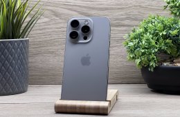 iPhone 15 Pro Natural Titanium 256GB 2 ÉV Garanciával 90%