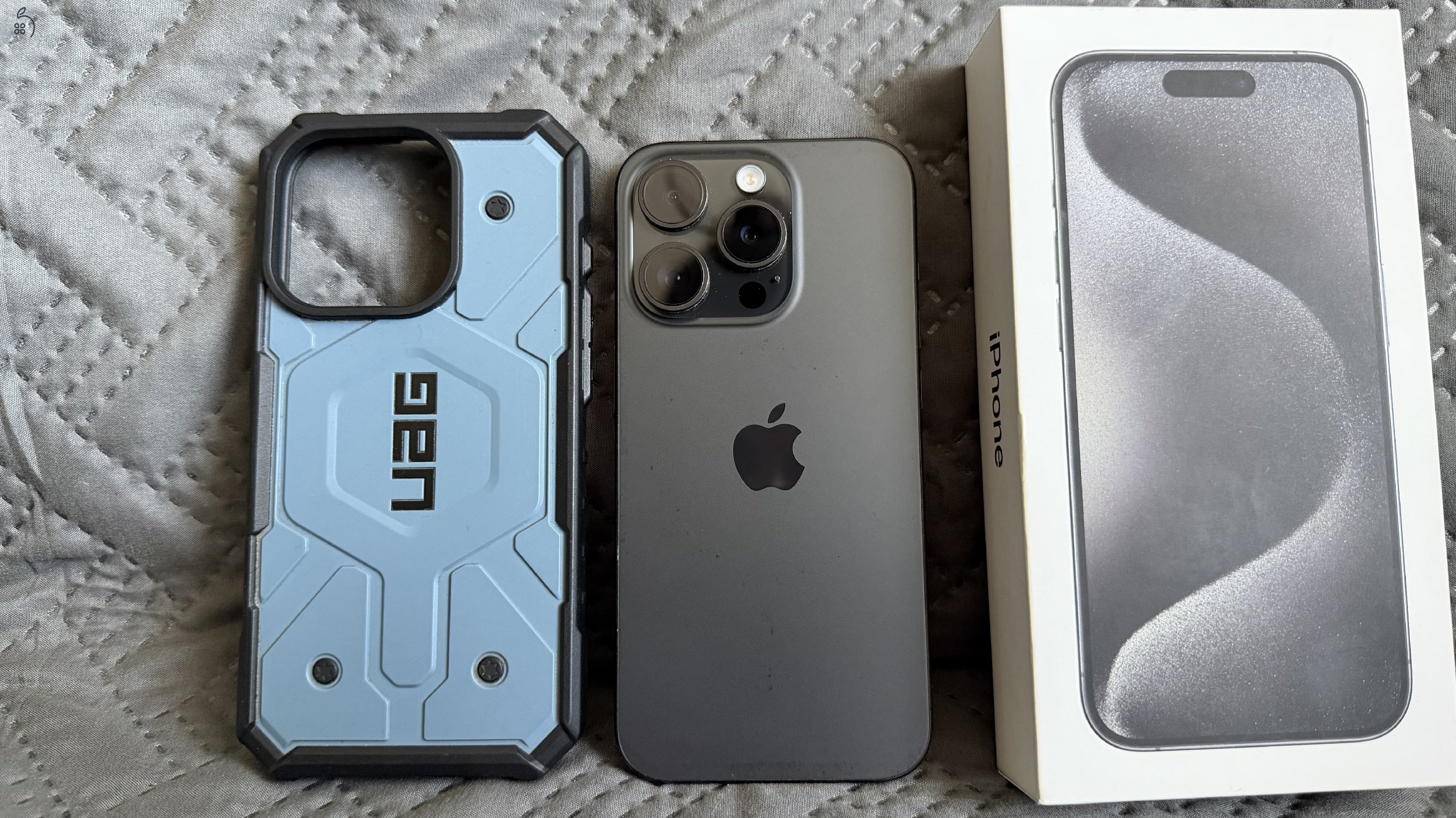 Eladó iPhone 15 Pro titanium black 128GB
