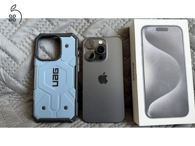 Eladó iPhone 15 Pro titanium black 128GB