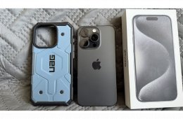 Eladó iPhone 15 Pro titanium black 128GB