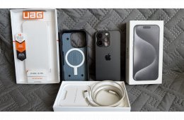 Eladó iPhone 15 Pro titanium black 128GB