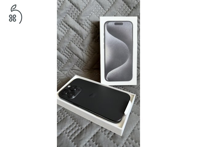 Eladó iPhone 15 Pro titanium black 128GB