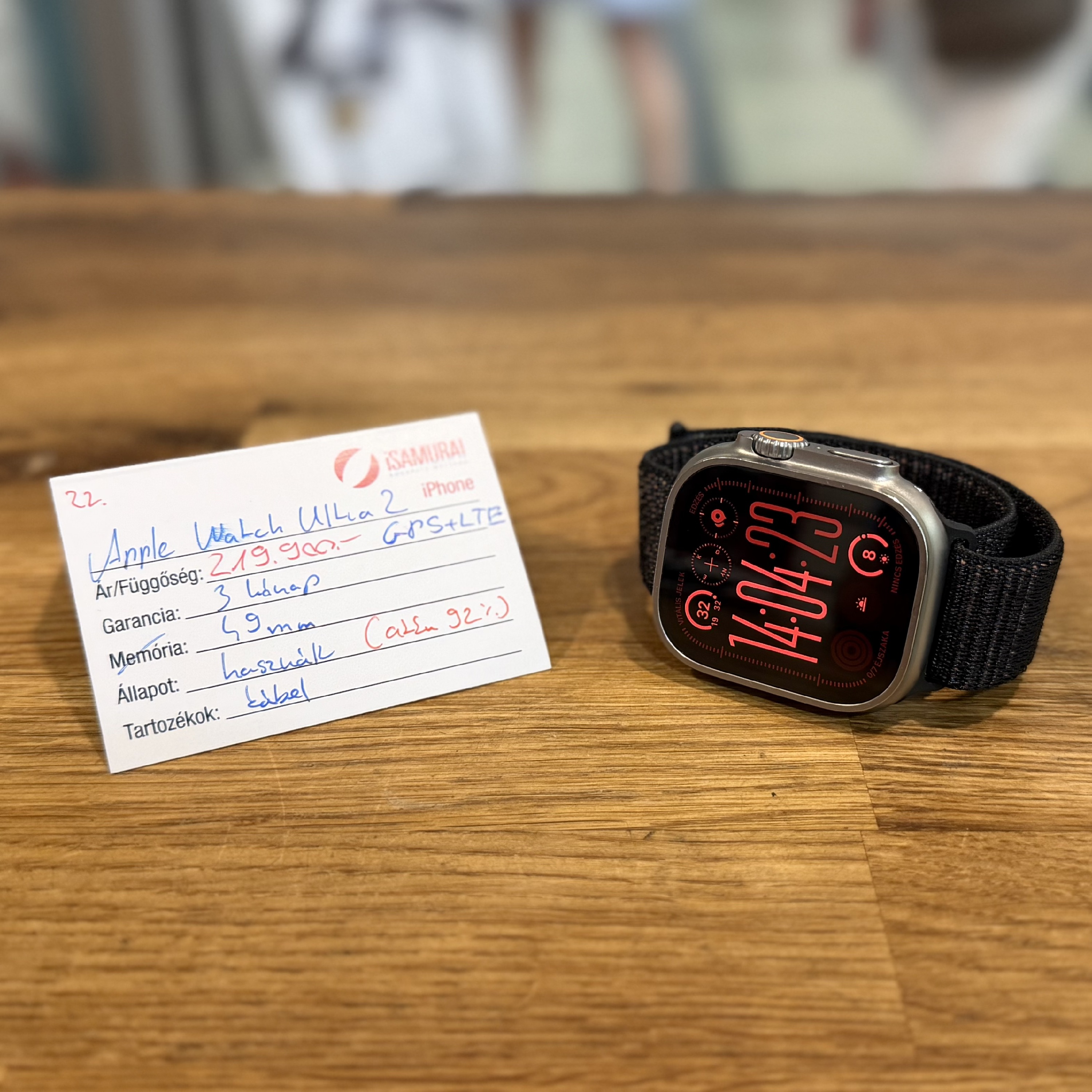 Apple Watch Ultra 2 - 49 mm - GPS+LTE - 92% AKKU (22.)