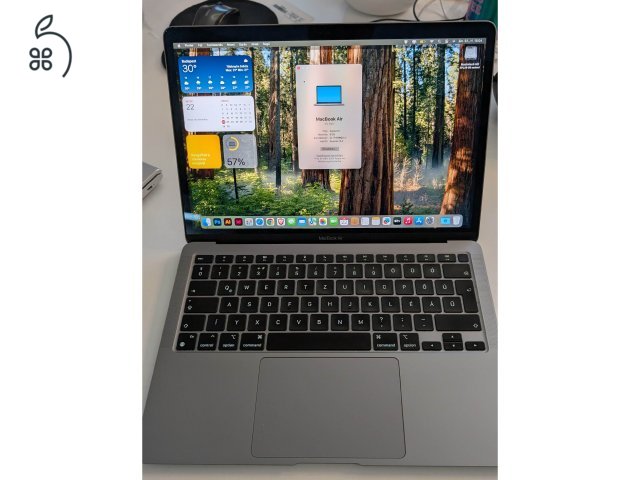 Macbook Air M1 8/256, 84%, +256 SSD, USB HUB, laptoptáska