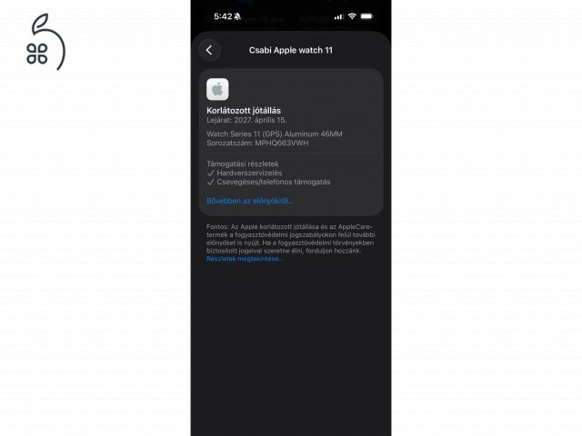Apple Watch 11 46mm gps fekete