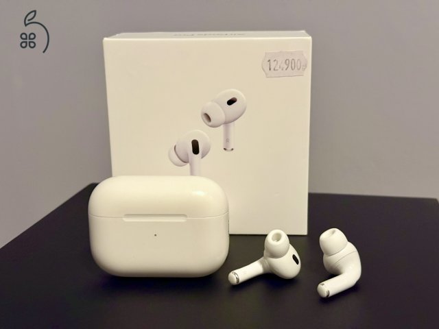 Apple AirPods Pro (2. gen) minden gyári tartozékával + ajándék szilikon tok 