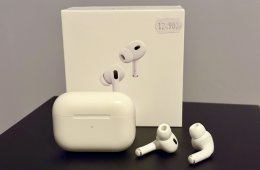 Apple AirPods Pro (2. gen) minden gyári tartozékával + ajándék szilikon tok 