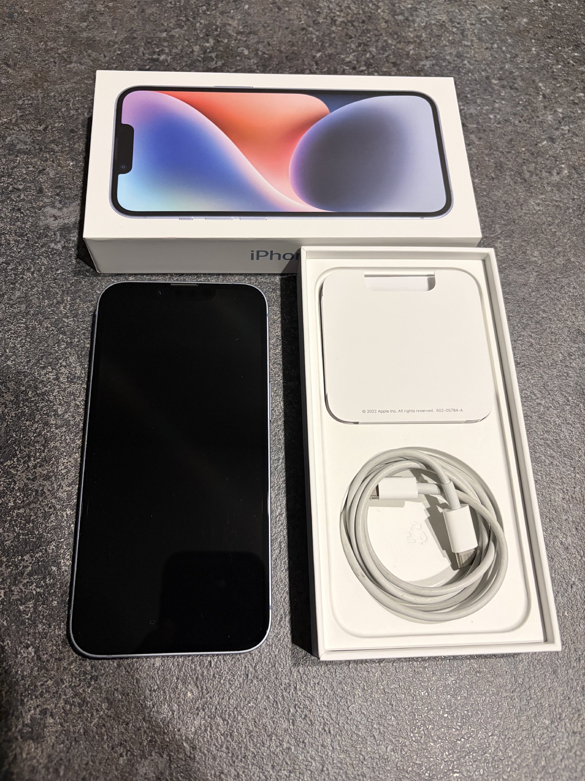 Iphone 14 128Gb, független, kék színű