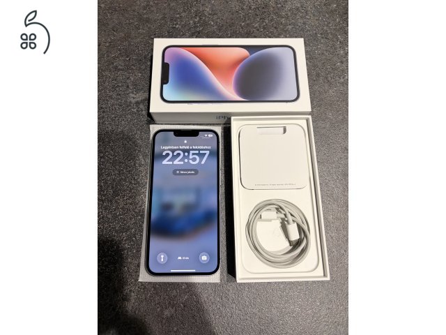 Iphone 14 128Gb, független, kék színű