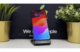 iPhone 15 Pro 256GB, Fekete Titán, Független, Számla, 2 Év Garancia, 88%