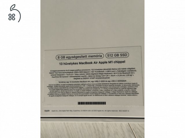 hibátlan, karcmentes MacBook Air M1, 2020, 512 GB SSD, 8 GB RAM, rose gold