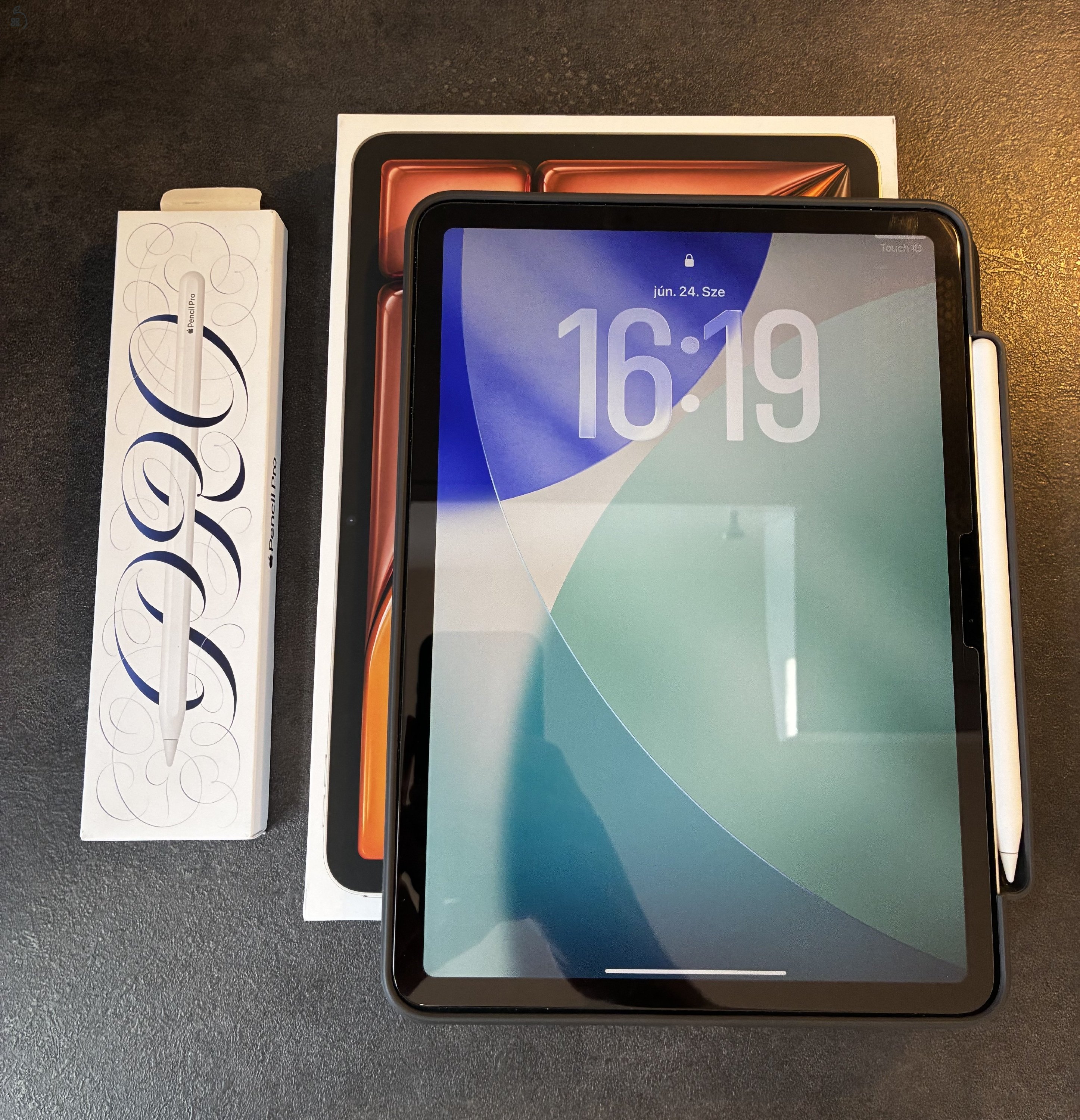 Ipad Air 11 M2 wifi + cellular 128 GB, még 17 hónap garancia, Apple Pencil Pro