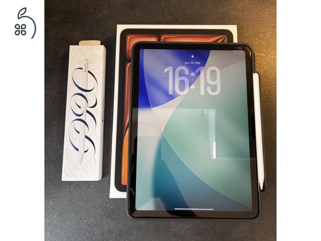 Ipad Air 11 M2 wifi + cellular 128 GB, még 17 hónap garancia, Apple Pencil Pro