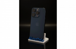 Apple iPhone 15 Pro 256 GB Blue Titanium 100% akku - 12 HÓ GARANCIA