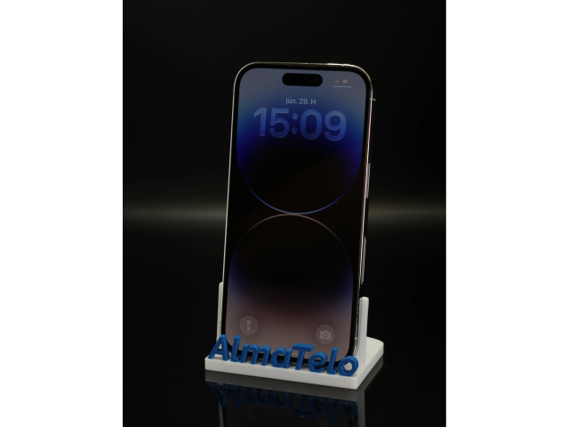 Apple iPhone 14 Pro eSIM 128 GB Silver 100% akku - 12 HÓ GARANCIA