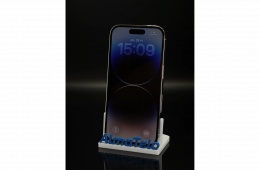 Apple iPhone 14 Pro eSIM 128 GB Silver 100% akku - 12 HÓ GARANCIA