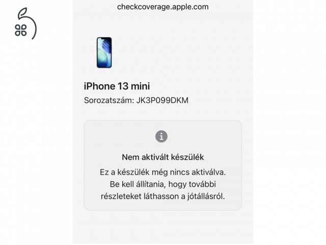 iPhone 13 Mini 128GB Új! Aktiválatlan!