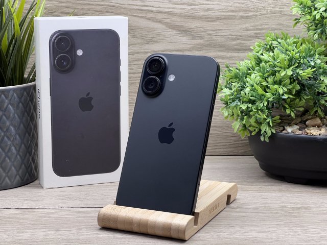 iPhone 16 Black 128GB 2 ÉV Garanciával 91%