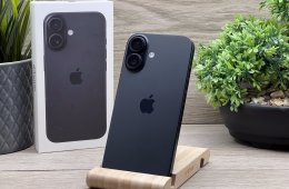 iPhone 16 Black 128GB 2 ÉV Garanciával 91%