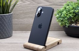 iPhone 16 Black 256GB 2 ÉV Garanciával 91%