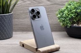 Hibátlan iPhone 15 Pro Natural Titanium 128GB 2 ÉV Garanciával 100%