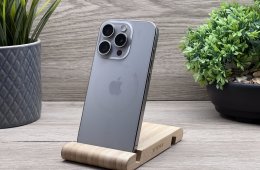 Hibátlan iPhone 15 Pro Natural Titanium 128GB 2 ÉV Garanciával 100%