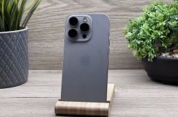 Hibátlan iPhone 15 Pro Natural Titanium 128GB 2 ÉV Garanciával 100%