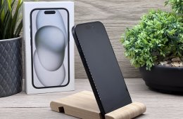 iPhone 15 Black 128GB 2 ÉV Garanciával 90%