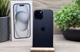 iPhone 15 Black 256GB 2 ÉV Garanciával 100%
