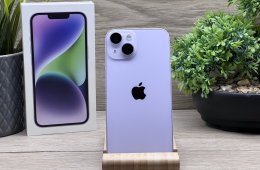Hibátlan iPhone 14 Purple 128GB 2 ÉV Garanciával 100%