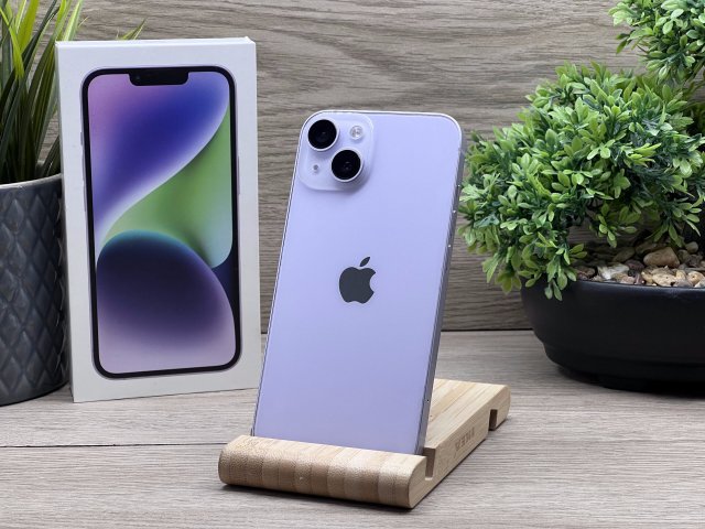 Hibátlan iPhone 14 Purple 128GB 2 ÉV Garanciával 100%