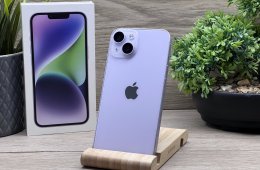 Hibátlan iPhone 14 Purple 128GB 2 ÉV Garanciával 100%