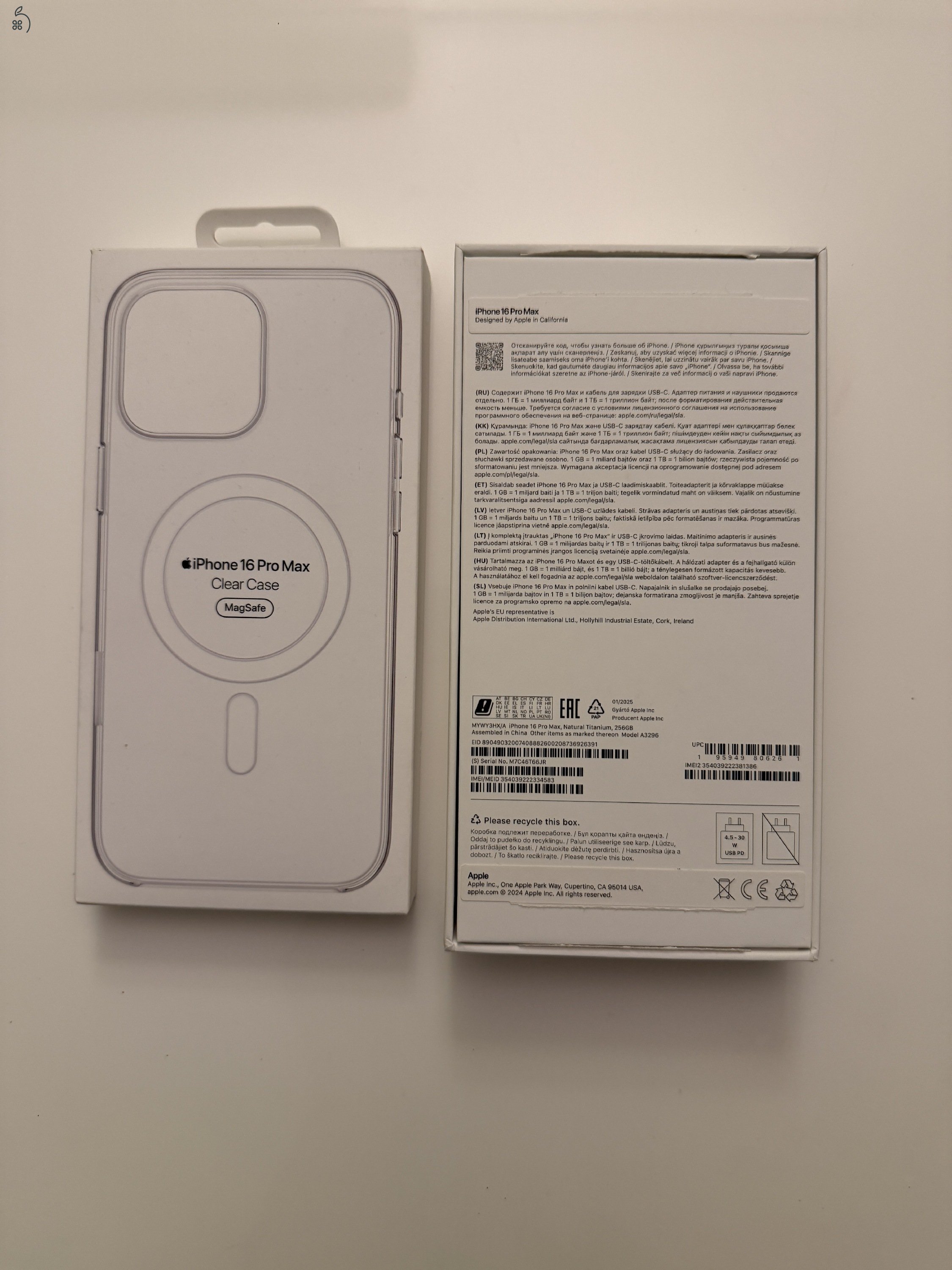 iPhone 16 Pro Max 256GB Natural Titanium (telejesn újszerű)