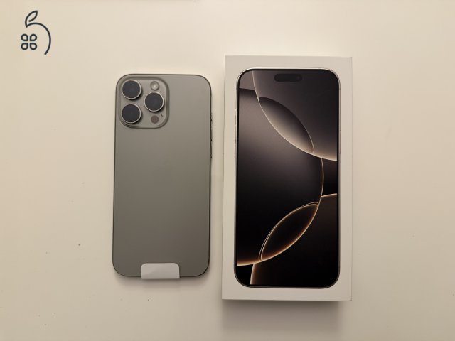 iPhone 16 Pro Max 256GB Natural Titanium (telejesn újszerű)