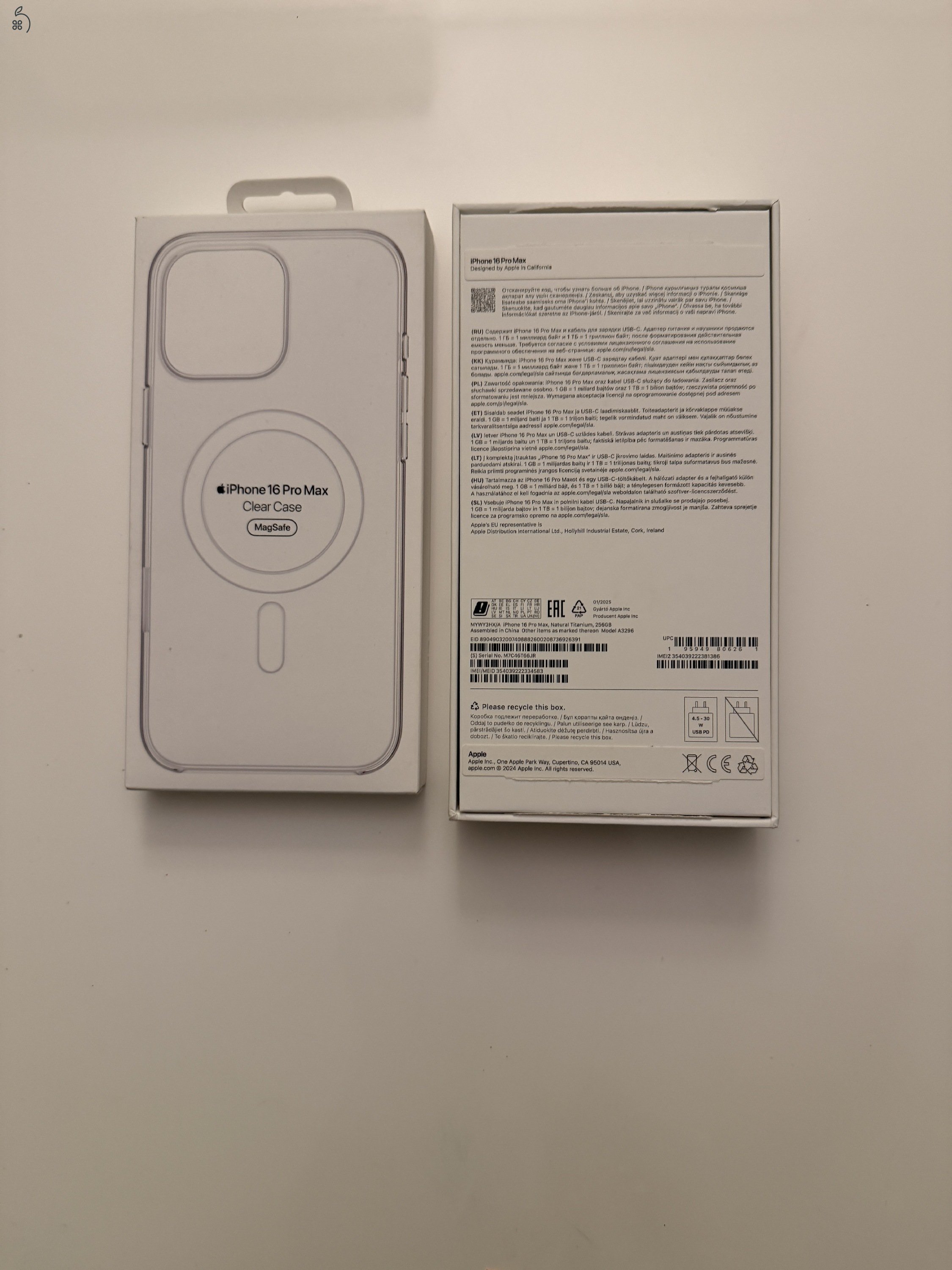 iPhone 16 Pro Max 256GB Natural Titanium (telejesn újszerű)