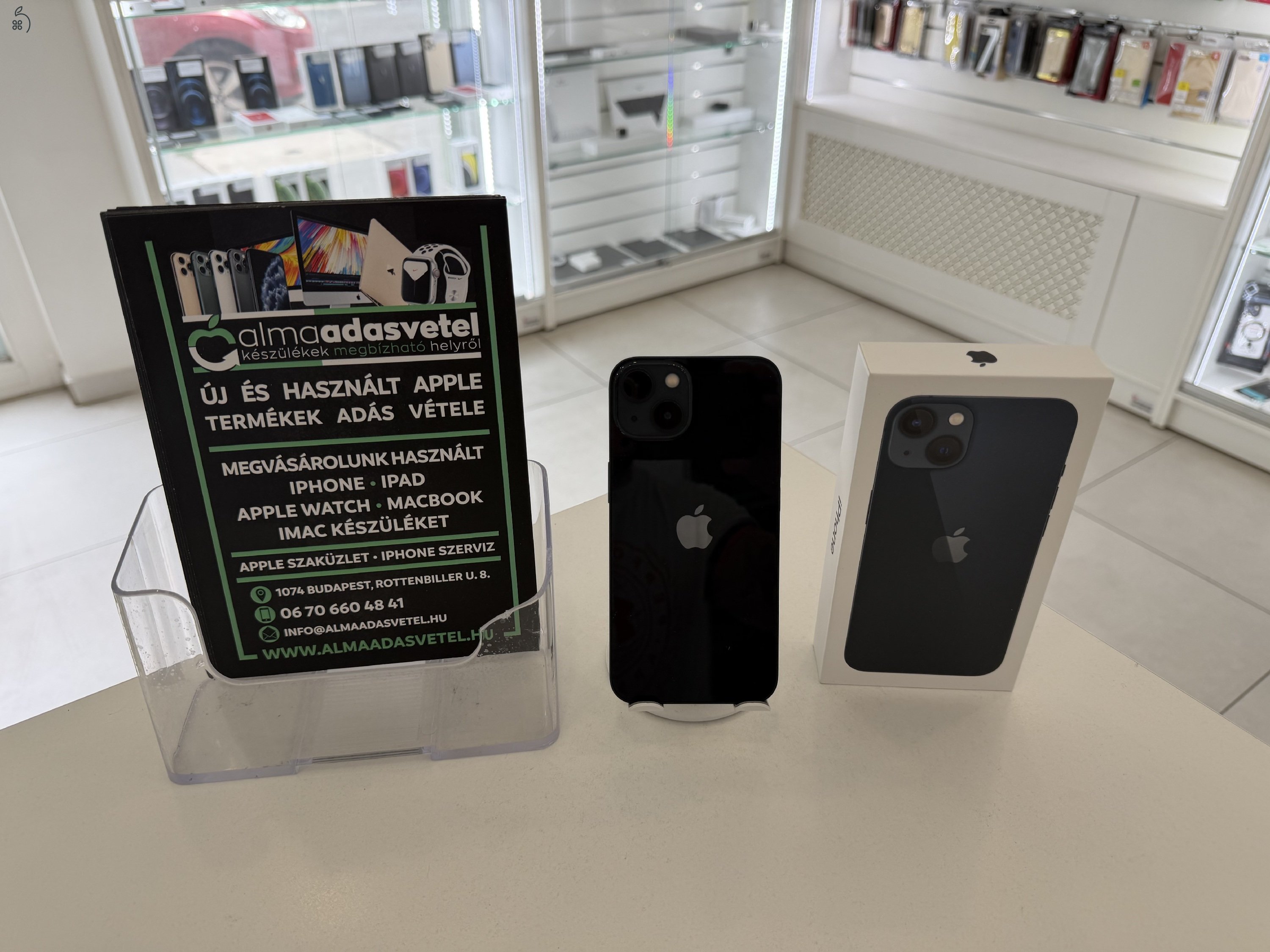 iPhone 13 128GB One Függő/Mint Az Új/1 hónap gar./Akku 100%/p4938