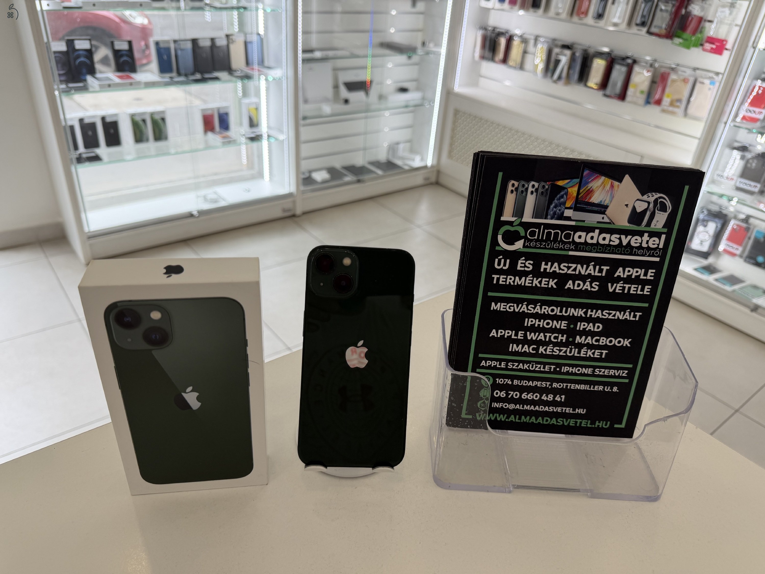 iPhone 13 128GB Független Megkímélt/1 hónap gar./Akku 100%/p4939