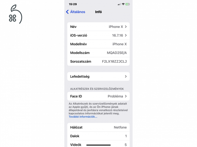 iPhone X 64 Gb karcmentes