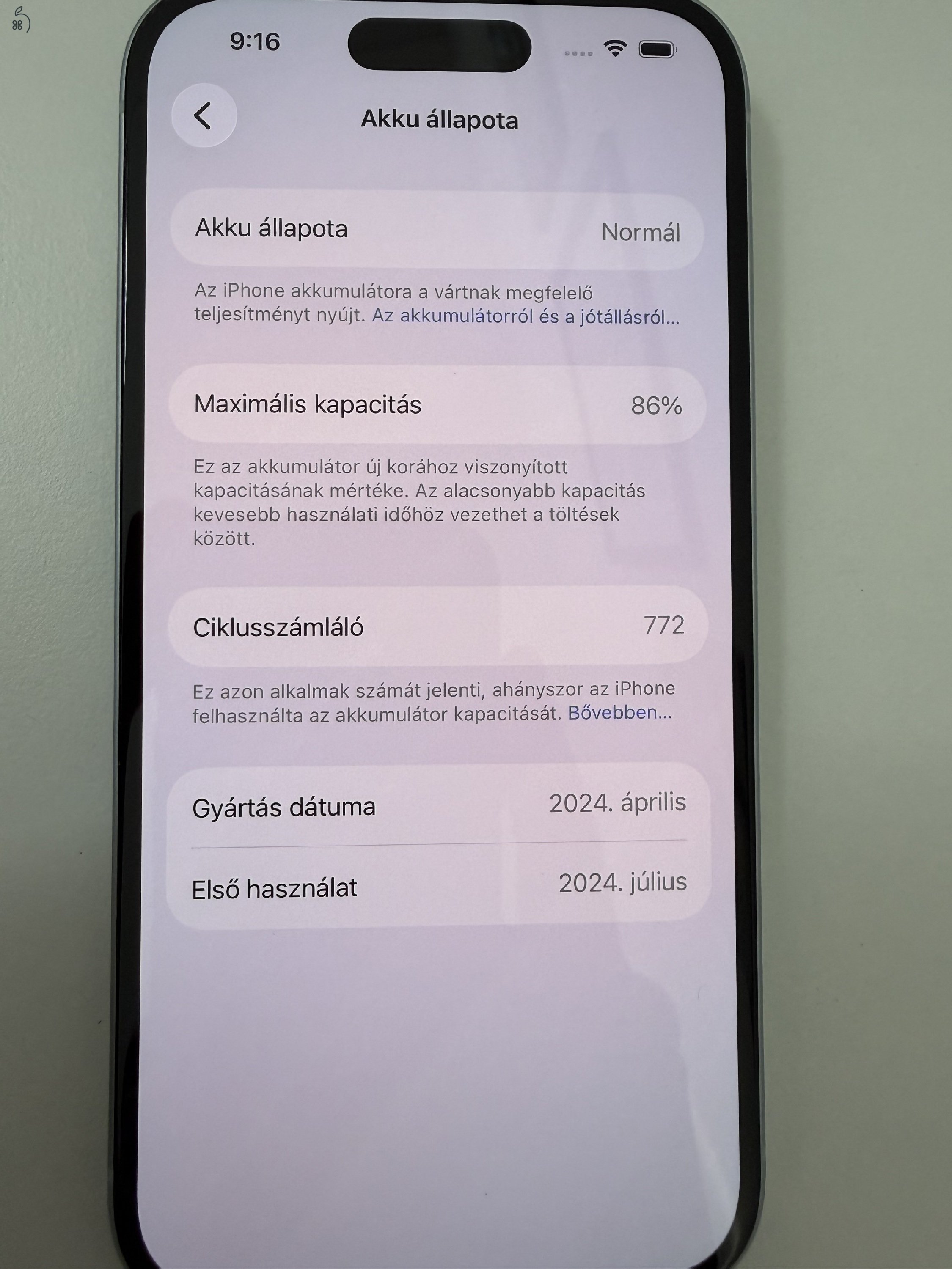 iPhone 15 128GB Blue